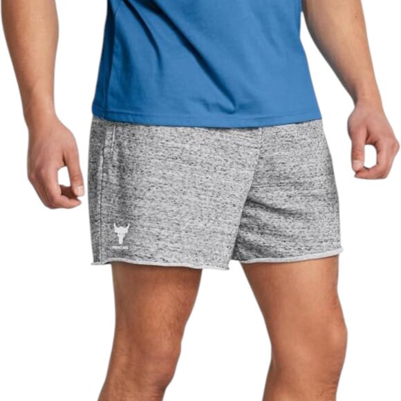 Under Armour Project Rock Terry Sweat Shorts - Picture 2 of 8